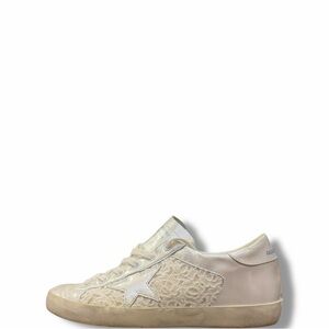 Golden Goose Superstar Pearlized Leather Lace Sneakers